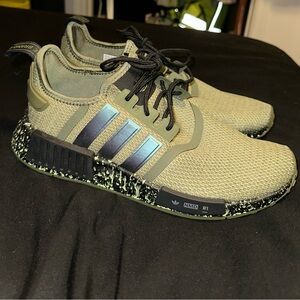 Olive green men’s adidas nmd_r1 shoes